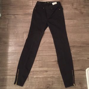 Zara black jean leggings jeggings size 2/34